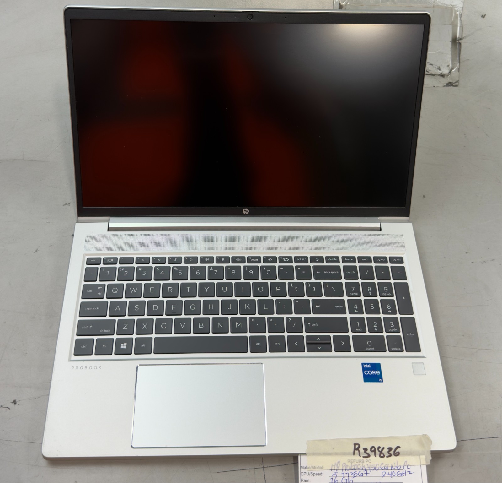 (Lot of 2) HP Probook MIX / i5 & i7-11TH GEN / 16GB RAM / NO SSD -RL6038