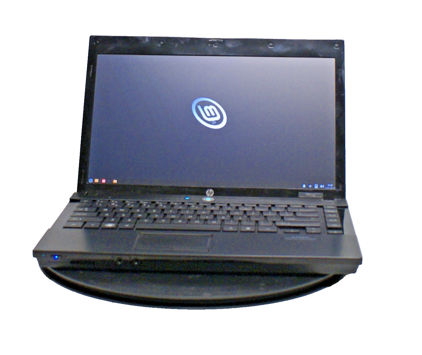 HP 4410t Celeron 4GB 128GB SSD Linux Mint GIMP LibreOffice Charger retro gaming