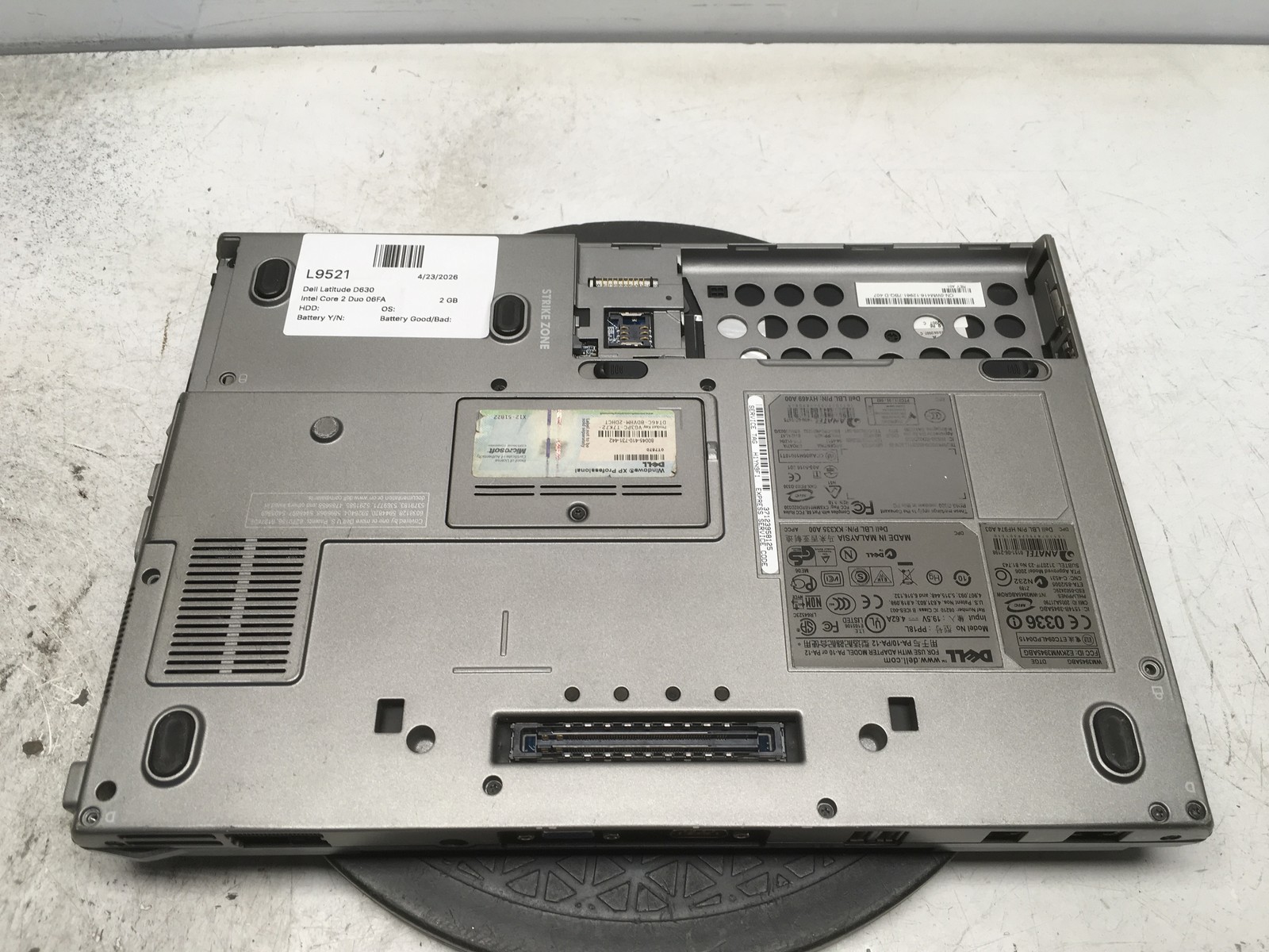 Dell Latitude D630 Intel Core 2 Duo 2GB Ram 500GB HDD Windows XP