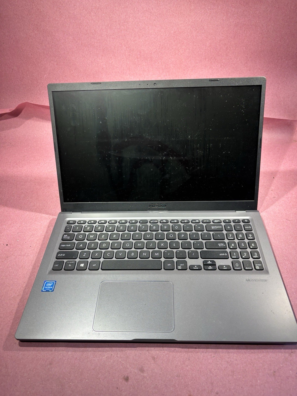 Asus R565M 15.6″ 2021 Intel Celeron N4020 1.1Ghz Gray Laptop Untested Bad Screen