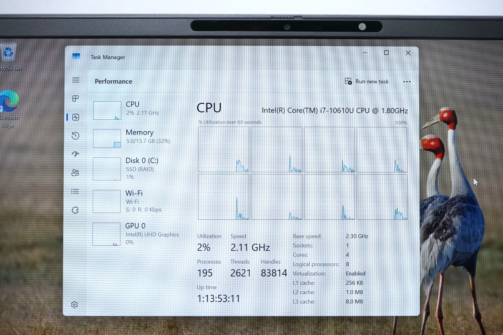 Dell Latitude 7310 Laptop 13.3″ Intel Core i7-10610U 16GB RAM 256GB SSD Win 11 P