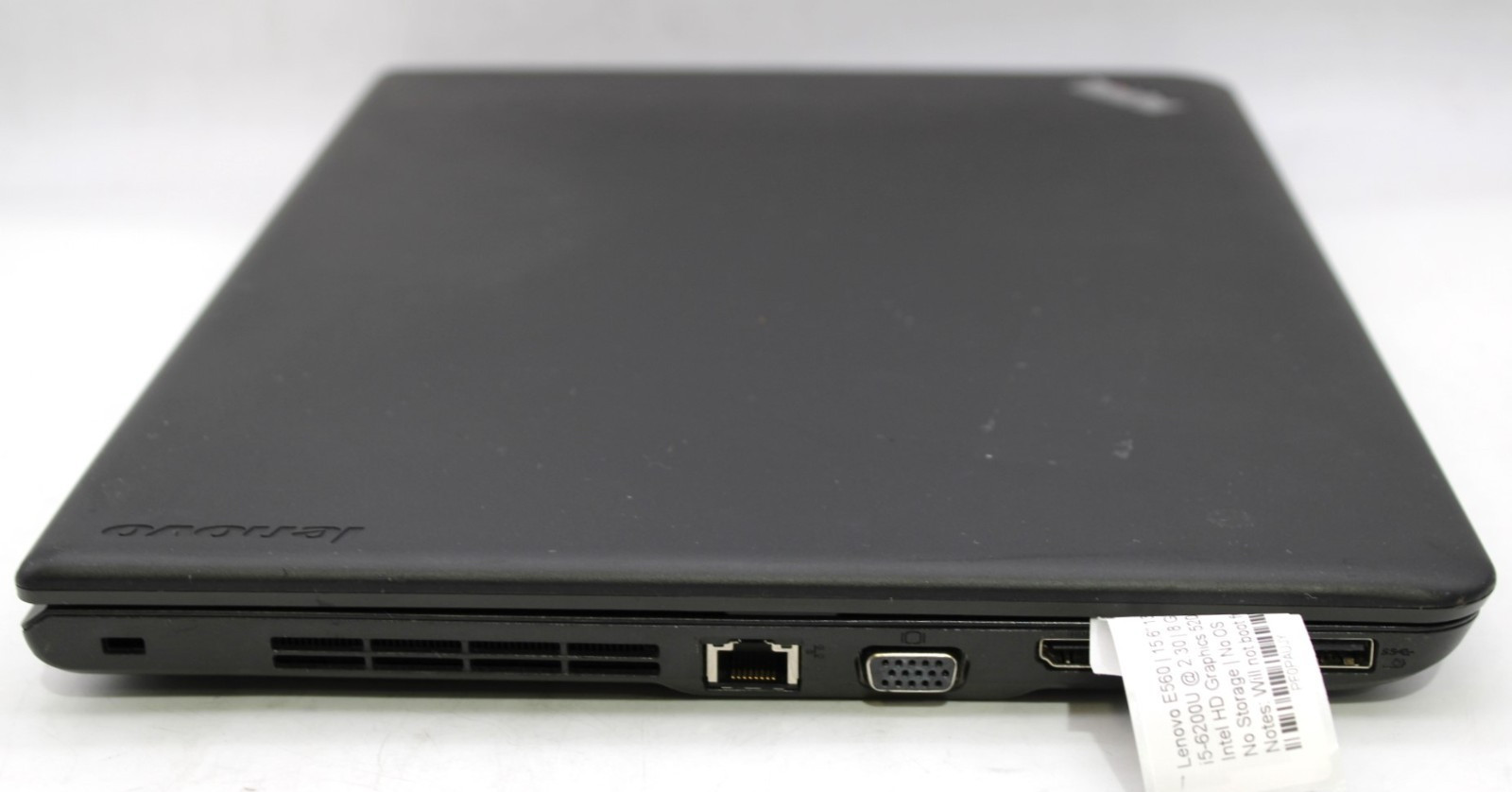 Lenovo E560 i5-6200U@2.3GHz 8GB DDR3 NO Storage/OS *PARTS/REPAIR*READ*