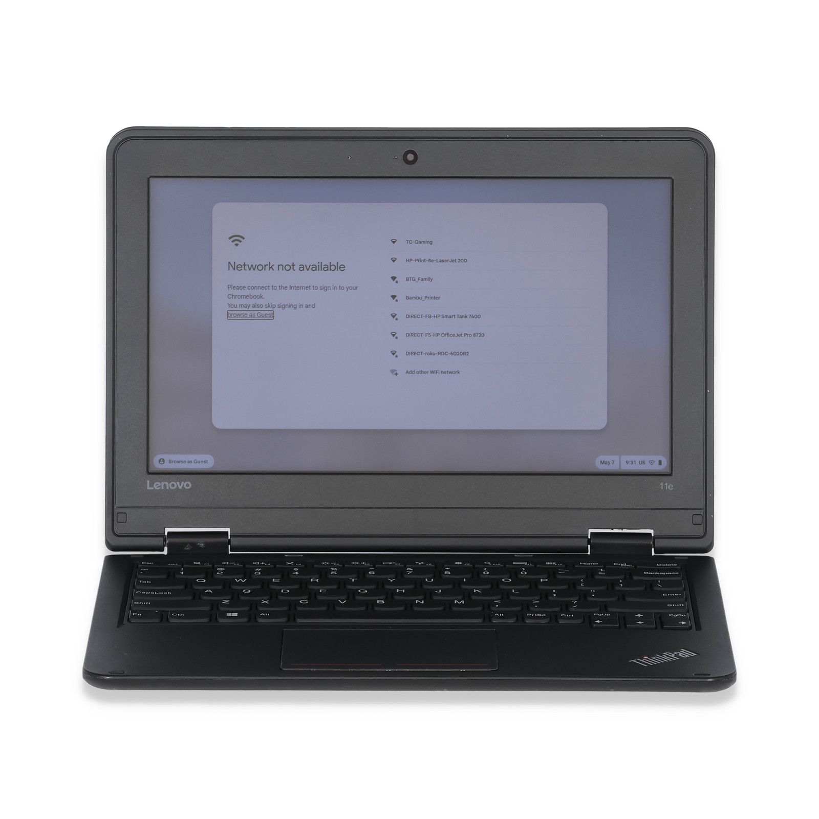 Lenovo Thinkpad 11.6″ Laptop – Intel Celeron | 4GB RAM 256GB SSD | Chrome OS