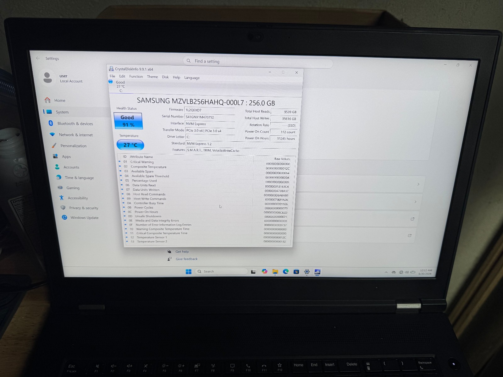 Lenovo ThinkPad P17 Gen 1 Laptop i7-10750H 2.6GHz 16GB 256GB SSD 17″ W11 T1000