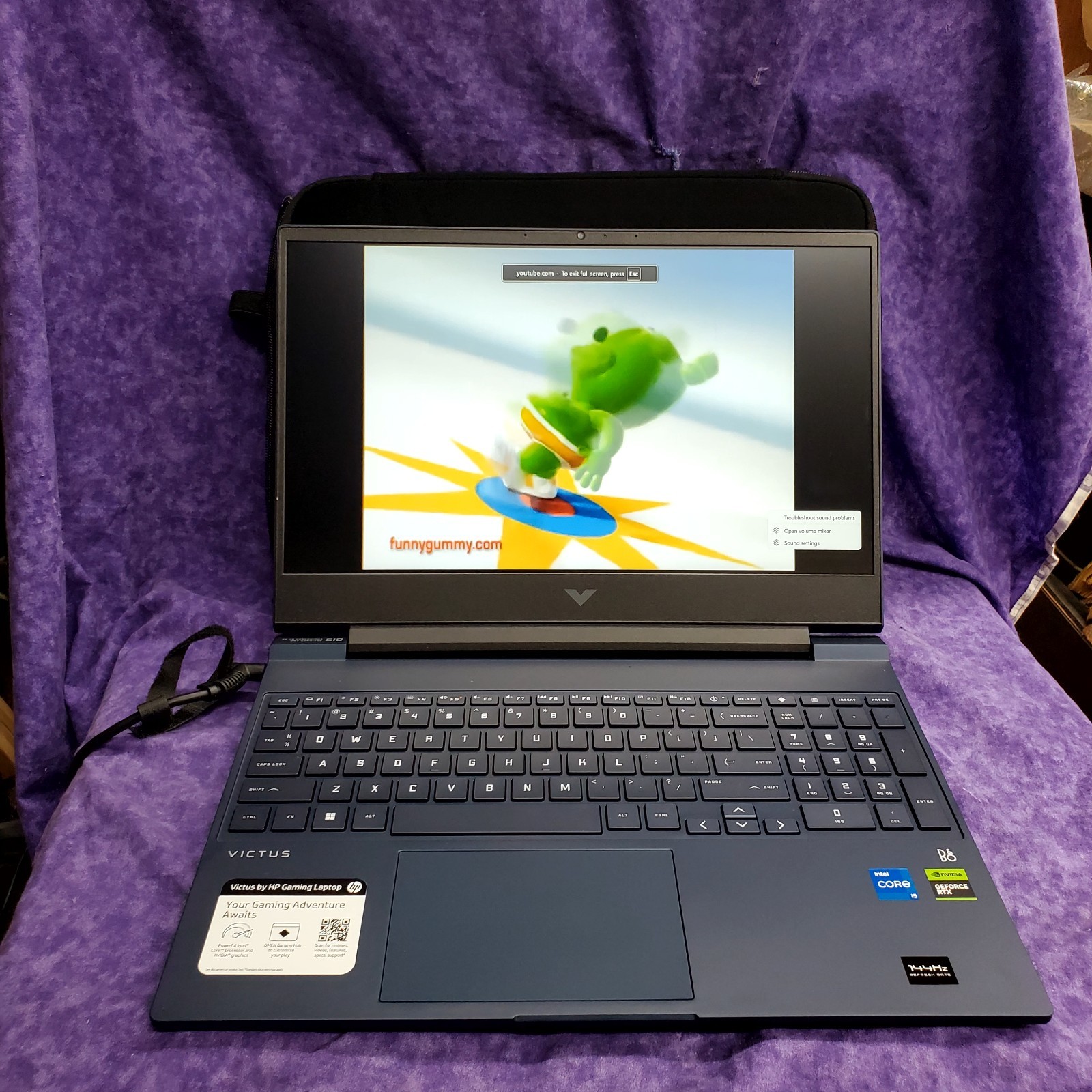 💥OPEN BOX💥HP VICTUS GAMING LAPTOP 15-FA0031DX 15.6″ 12TH GEN INTEL I5 2 GHZ