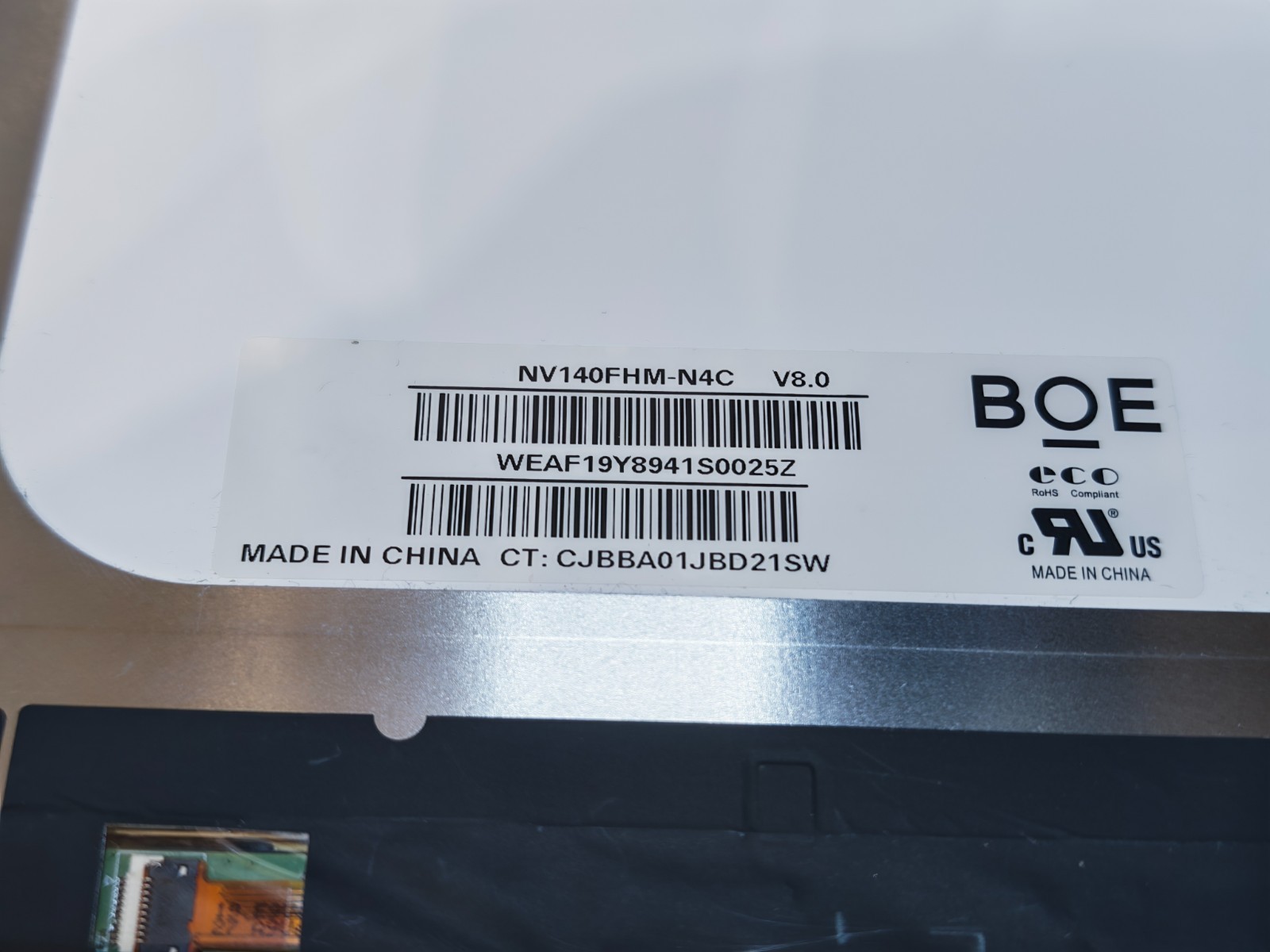 BOE NV140FHM-N4C V8.0 SLIM FULL HD LED 30 PIN 14″ LCD DISPLAY #