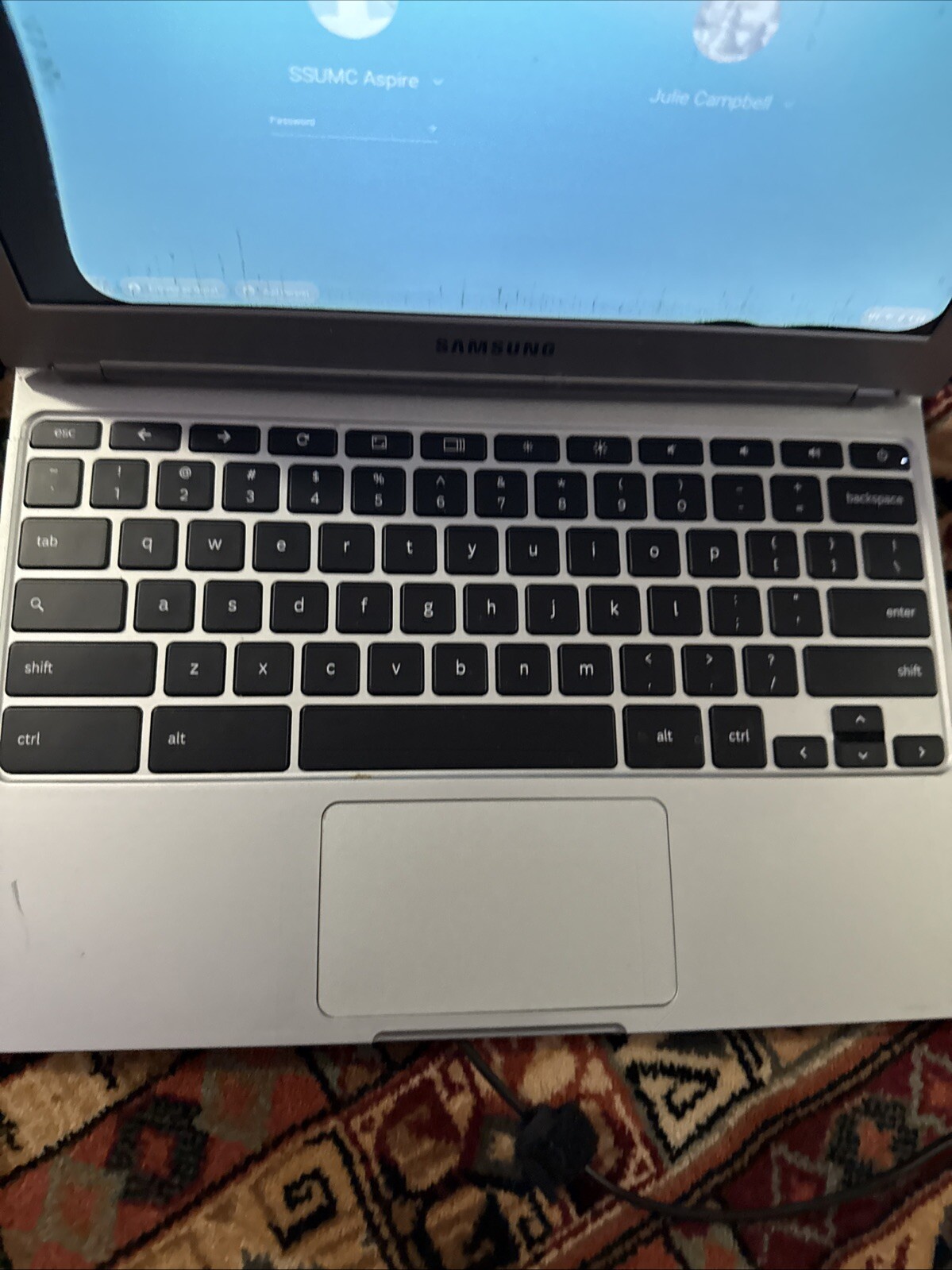 Samsung Chrome Notebook Model XE303C12 + PS – For Parts – Bad Display – AS IS