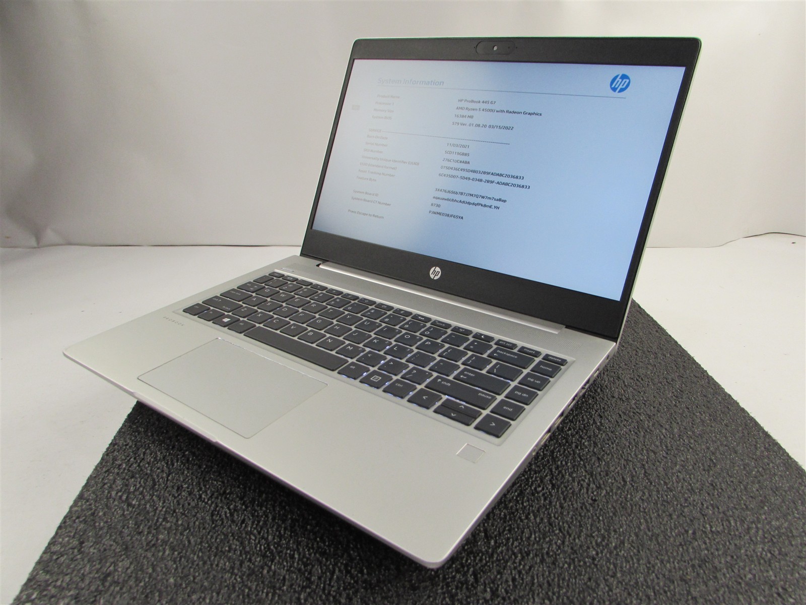 HP PROBOOK 445 (G7) 14″ FHD AMD RYZEN 5 4500U 512GB SSD 16GB RAM AMD GPU NO O.S