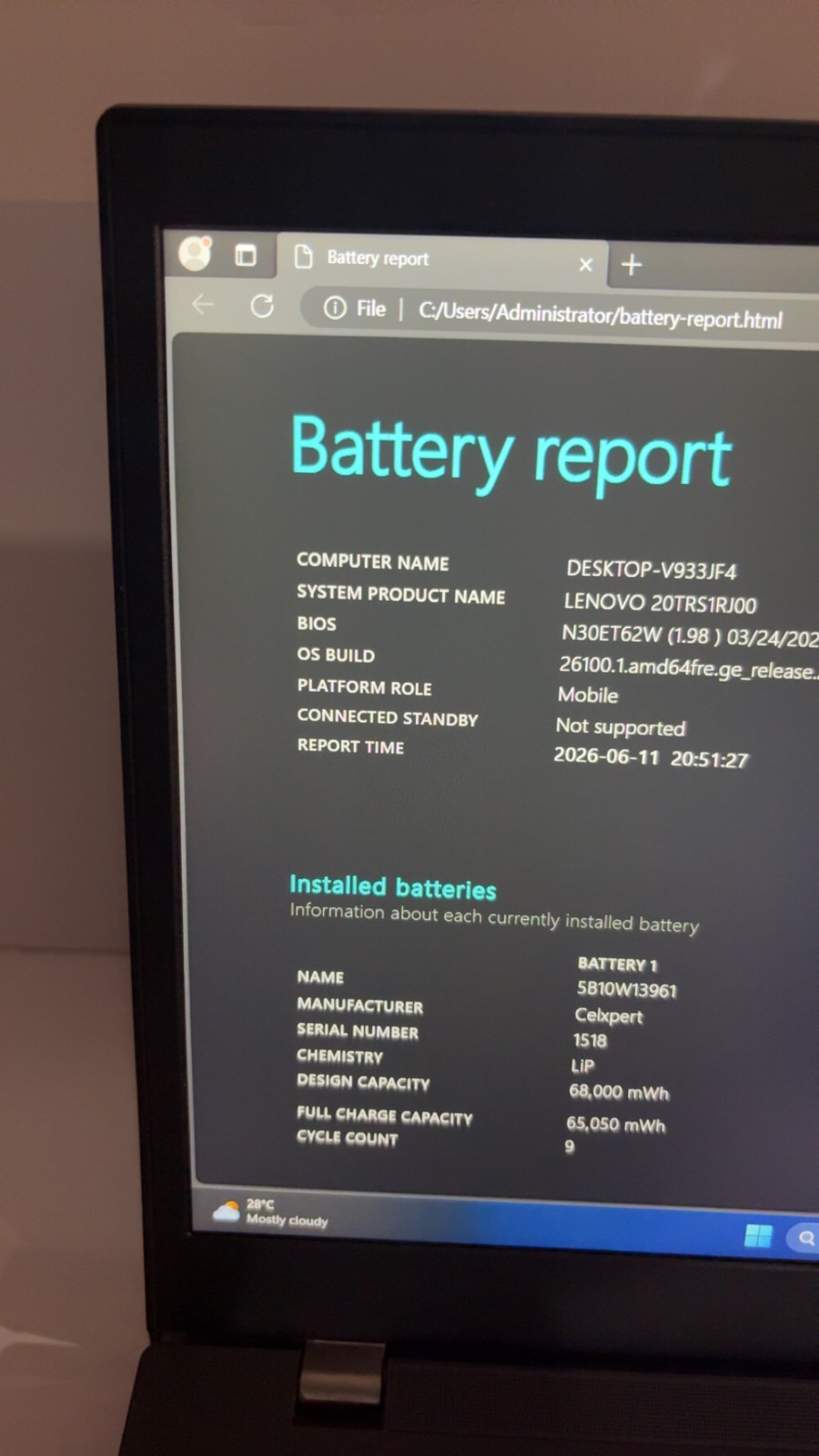 Lenovo ThinkPad P15v Gen 1 Touchscreen i7-10875H 16GB 512GB SSD Win11 15.6″