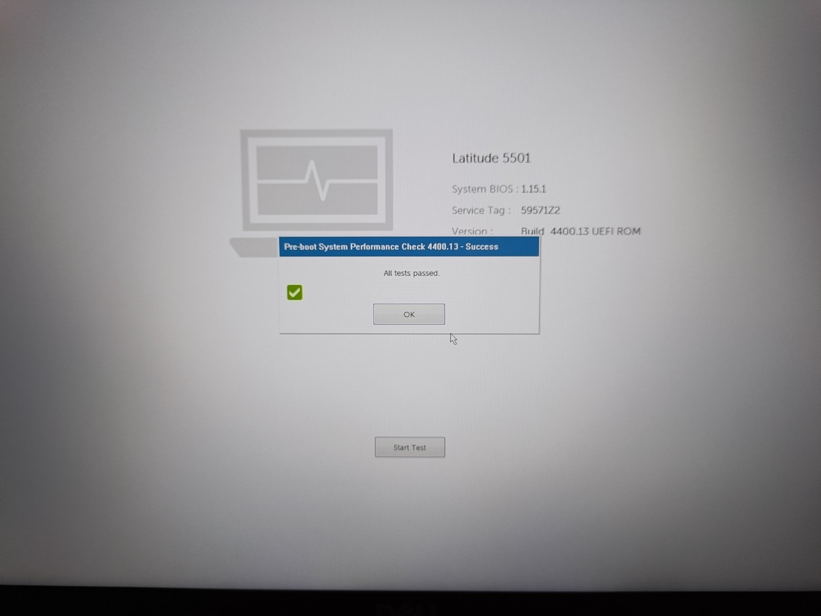 Dell Latitude 5501 15.6 i5-9400H 2.5GHz 8GB RAM WIN11 Pro NO SSD NO A/C