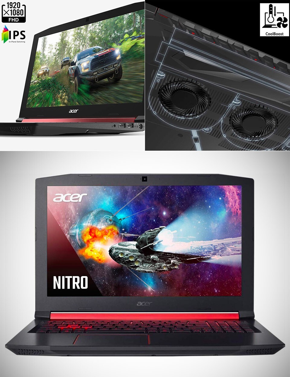 Acer Nitro 5 AN515-57 15.6″ (256GB SSD, Intel Core i5 11th Gen., 2.70 GHz, 8GB,