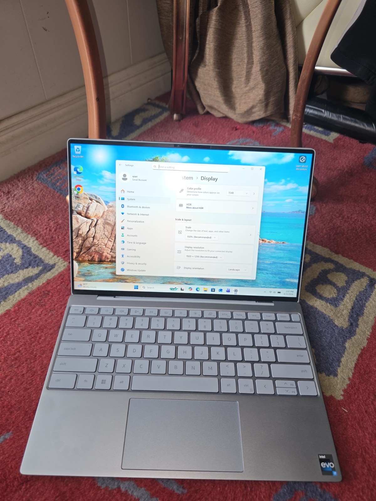 Dell XPS 13 9315 – i7-1250U – 16GB RAM – 512GB SSD WIN11PRO RARE BLUISH-SILVER