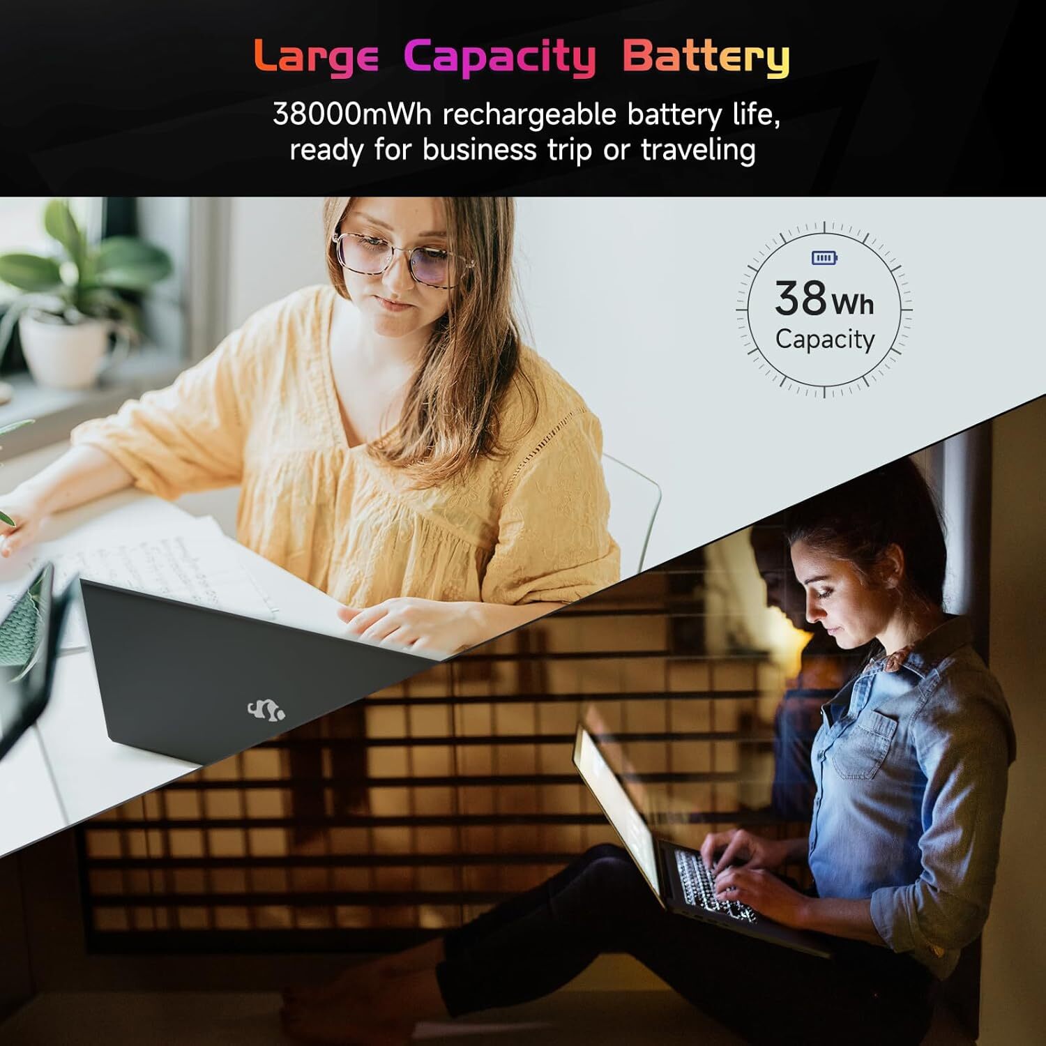 NIMO 15.6” Student Laptop 8GB RAM 128GB SSD Intel Pentium Quad-Core Win 11 home