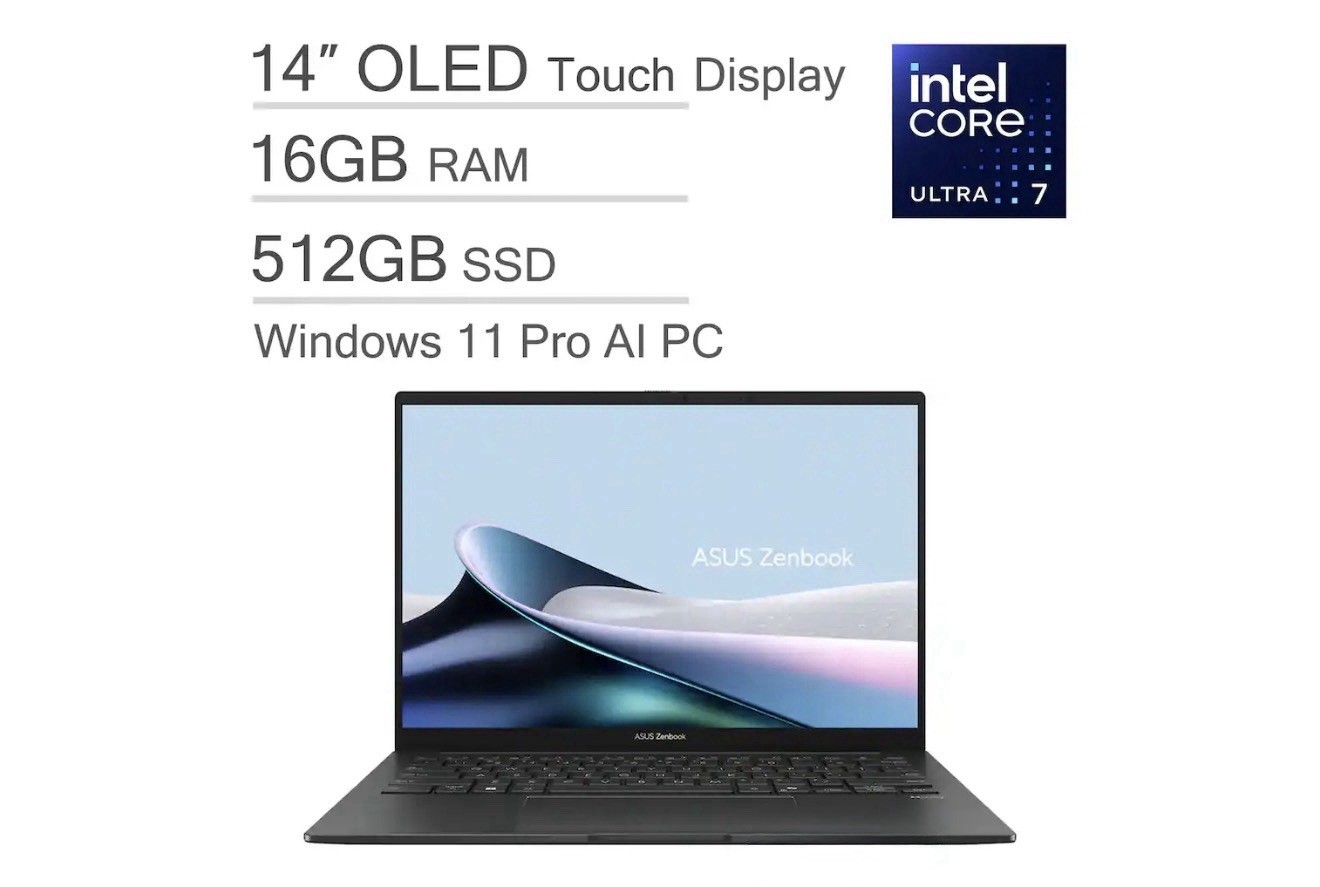 BRAND NEW: ASUS – Zenbook 14 14″ FHD+ OLED Touch Screen Laptop – Jasper Gray