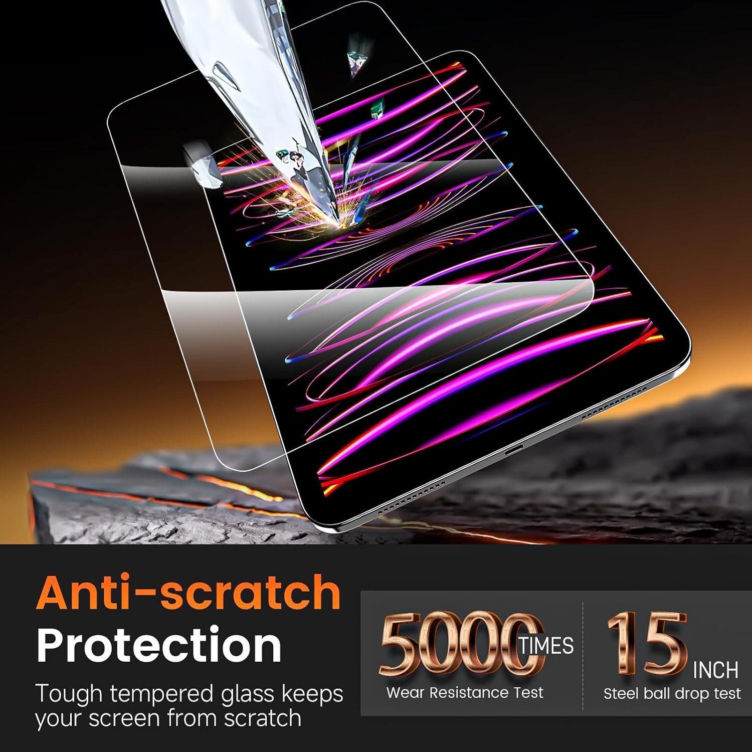 iPad Pro 11″(4th 3rd 2nd 1st Gen) and iPad Air 10.9″(5th 4th Gen) Screen Protect