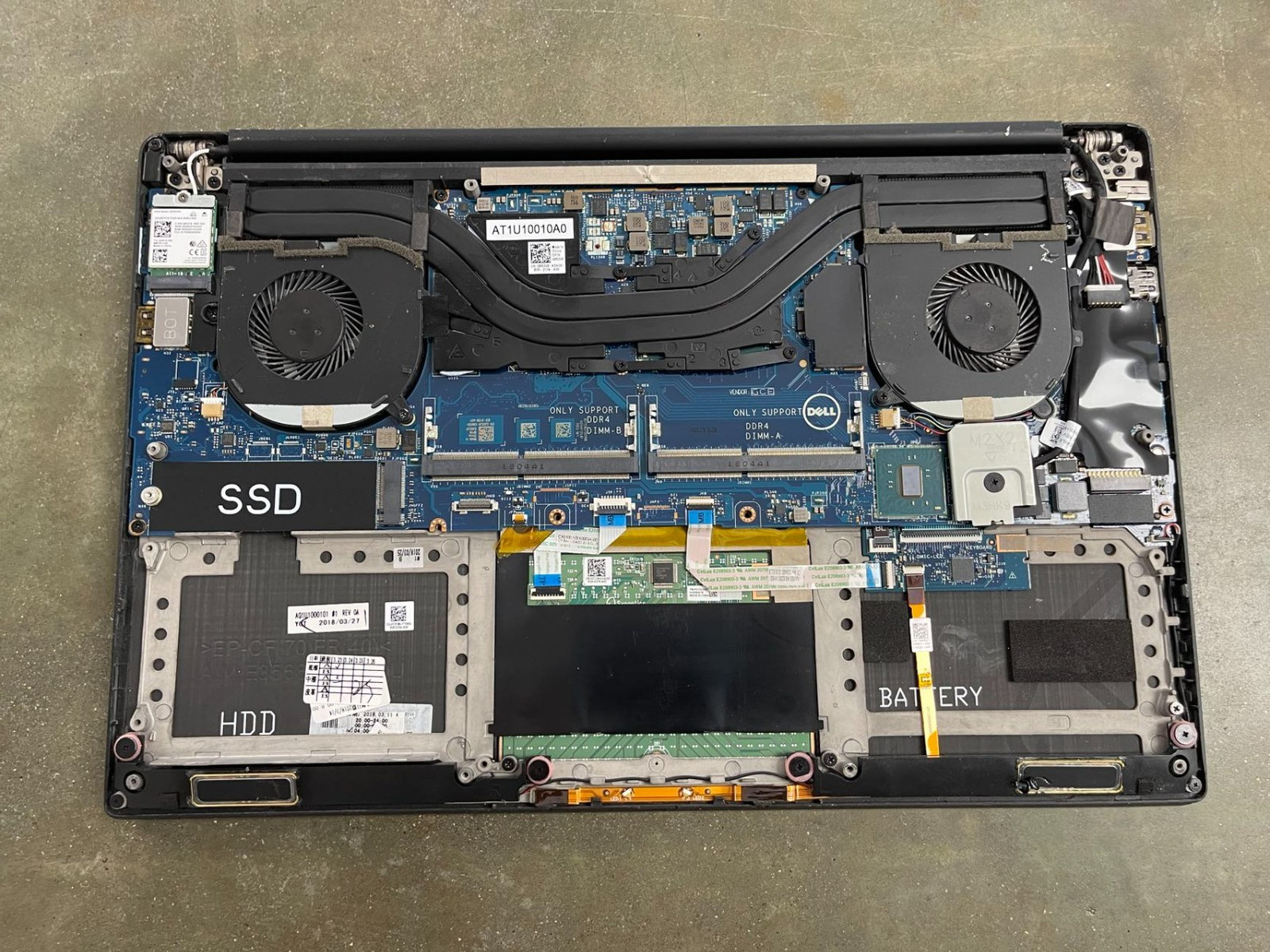 LOTX6 Dell Precision 5520 15.6″ Xeon E3-1505M M1200 SCREEN MOTHERBOARD READ