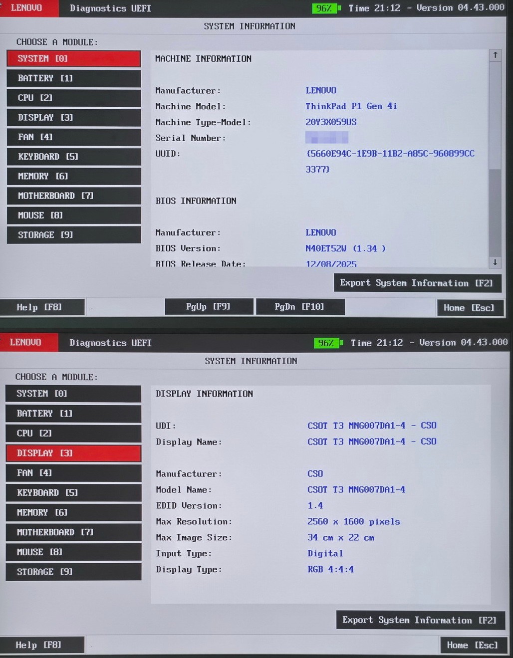Lenovo ThinkPad P1 Gen 4 i7-11850H 16GB 16″ 2560×1600 NVIDIA RTX 3070 512GB SSD
