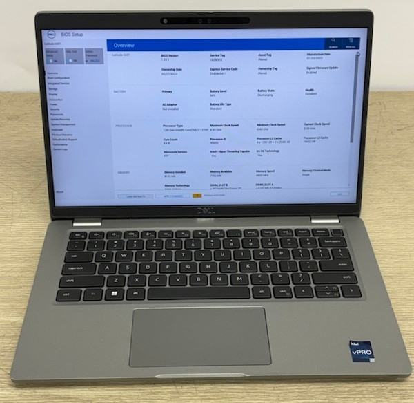 DELL LATITUDE 5431 FHD i7-1270P 16GB No HDD/OS MX550 (Bios Locked) ~Laptop