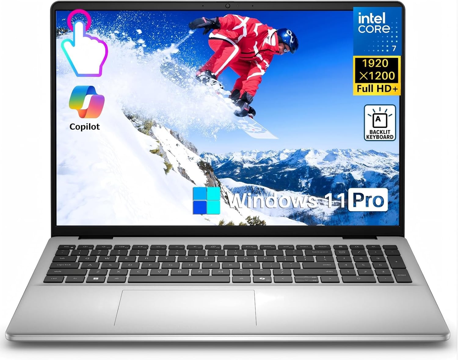 Dell 16″ Laptop Intel 10 Core 7 FHD 2K Touchscreen 64GB RAM 1TB Windows 11 Pro