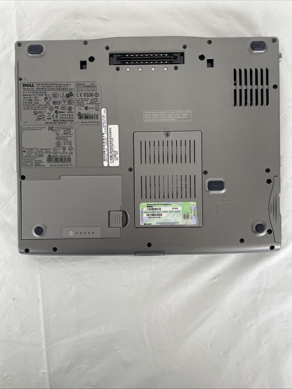 Dell Latitude D520 INTEL CELERON M @1.60GHz 1GB RAM 120GB HDD WINXP – PARTS