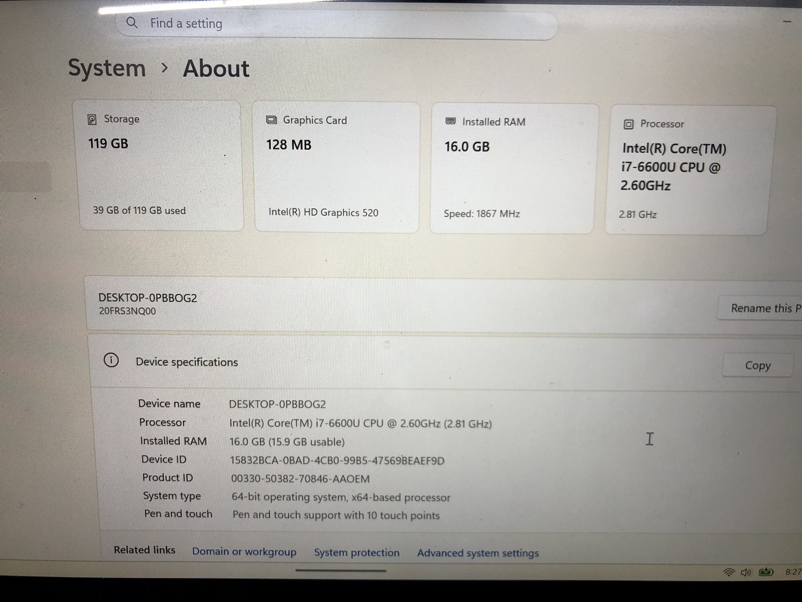 Lenovo ThinkPad X1 Yoga 1st Gen | i7-6600U 16GB 128GB SSD Win11 Touchscreen +Pen