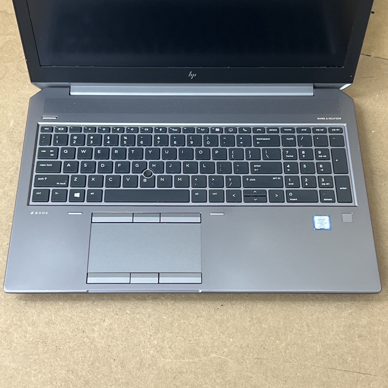 HP ZBook 15 G6 i7-9850H 2.6GHz 16gb Ram Quadro T1000- Fair *No SSD/OS, 63%