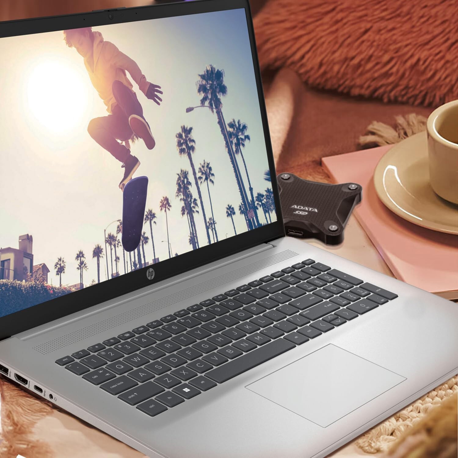 2025 HP 17.3″ FHD Laptop,10-core i5-1334U,UpTo 64G,2TB M.2 SSD Wi-Fi 6 Rose Gold