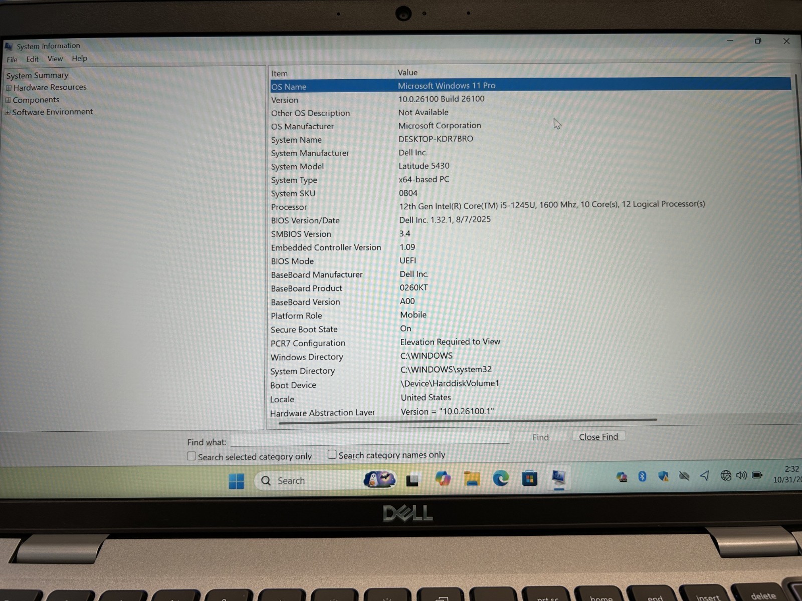 Laptop Dell Latitude 5430 14″ Intel Core i5-1245U 512GB SSD 32GB RAM Win 11 Pro