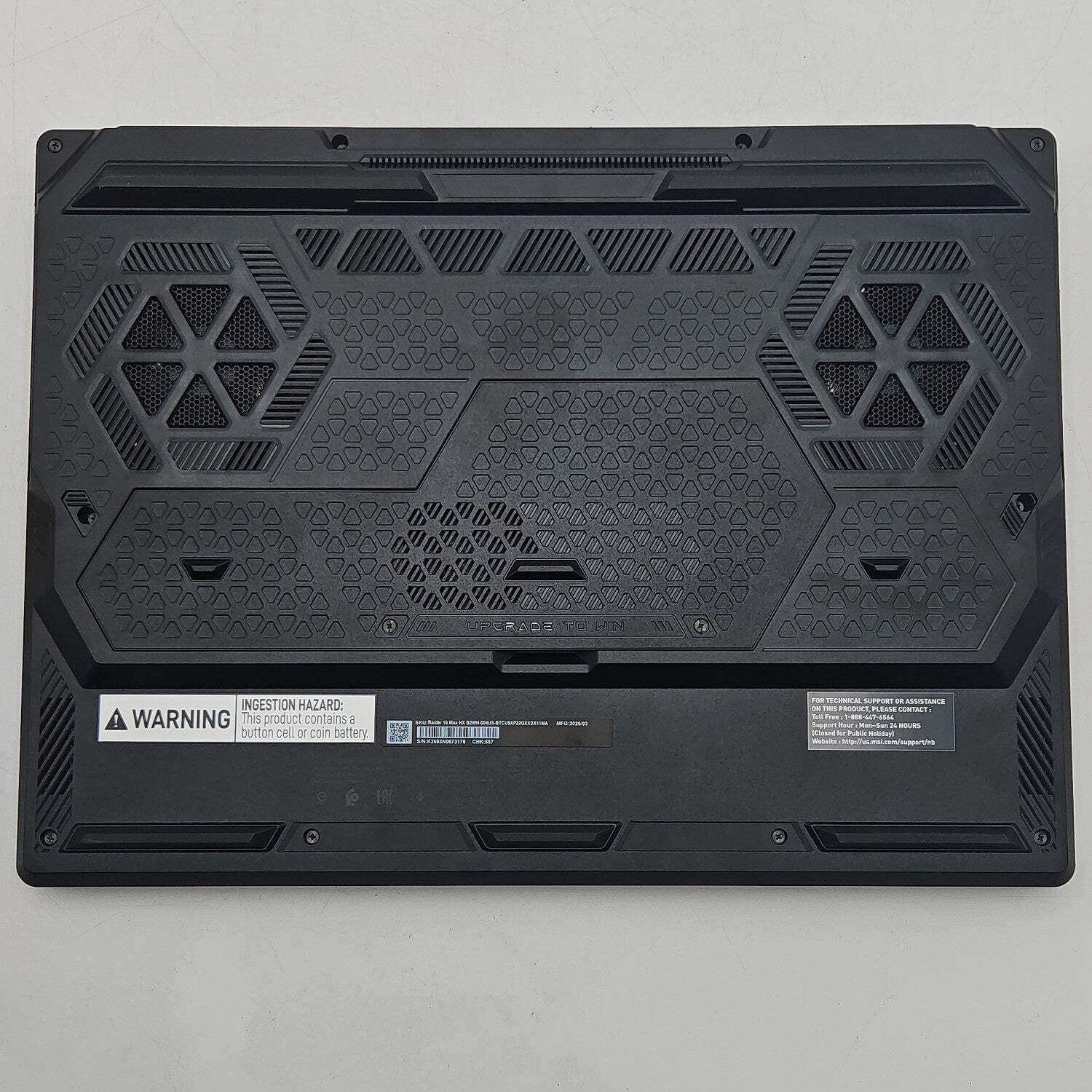 MSI Raider 16 Max HX B2WH 16″ Core Ultra 9 290HX Plus 2.7GHz 32GB RAM 1TB SSD