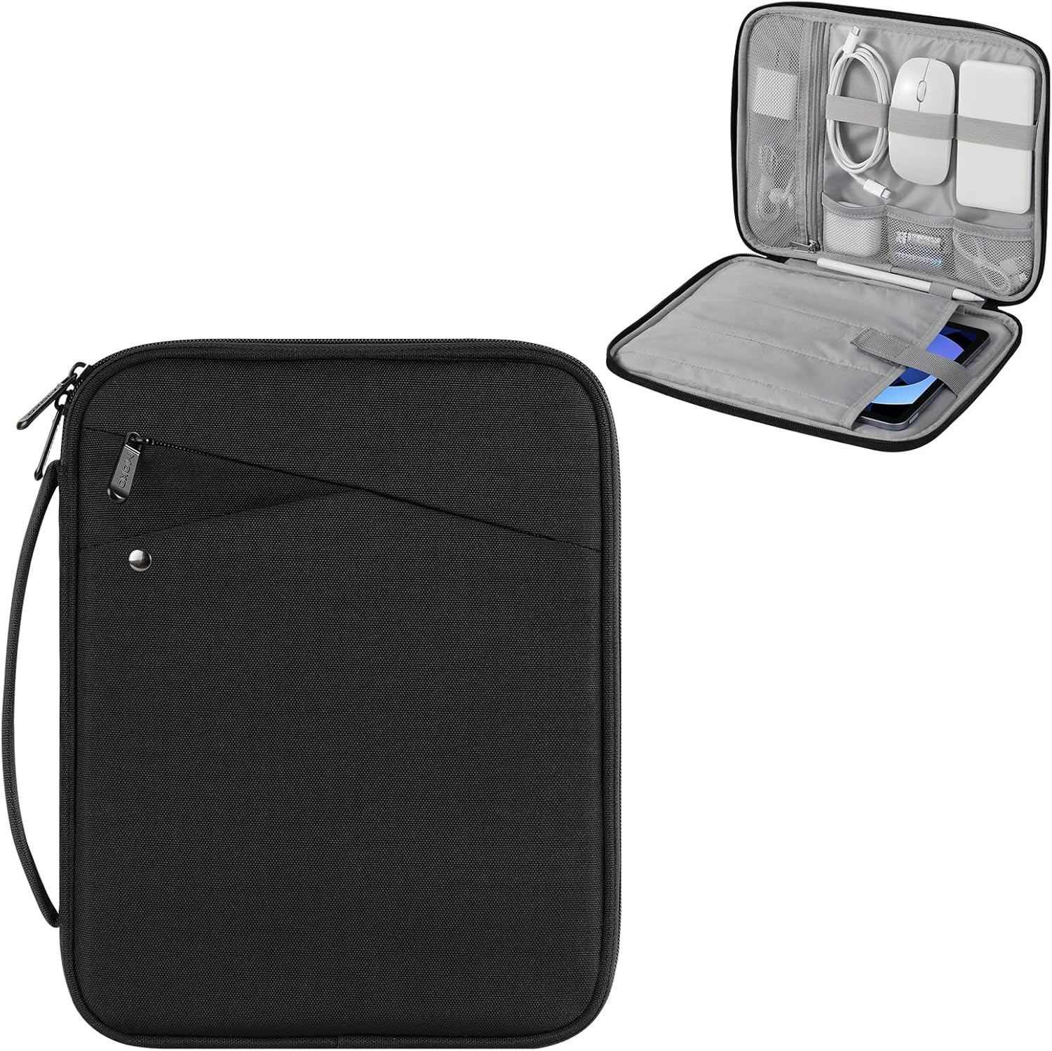 Sleeve for 13-14 Inch Laptop, Padded Protective Travel Bag with Handle, Black