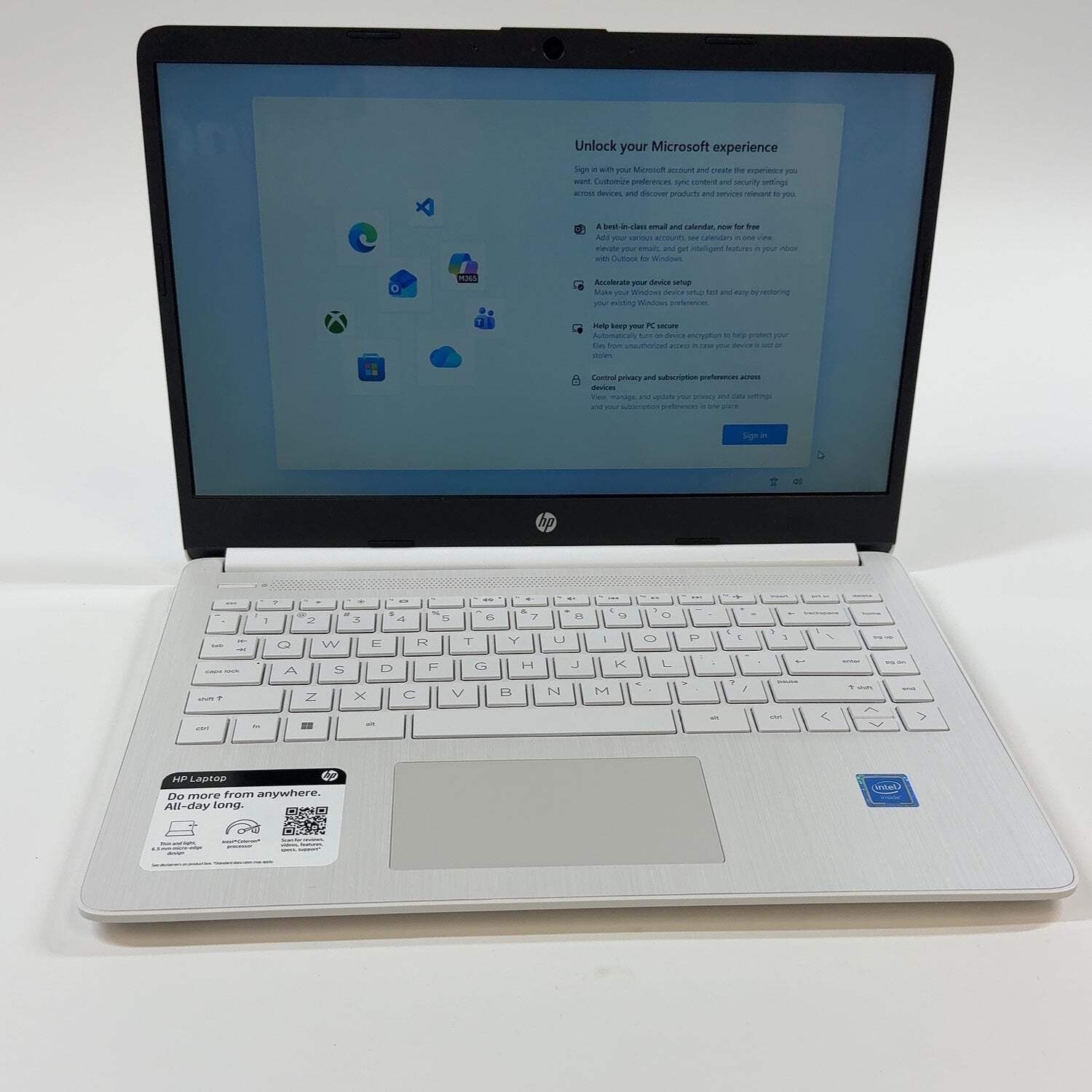 HP Laptop 14-DQ0052DX 14″ Celeron N4120 1.0GHz 4GB RAM 64GB SSD