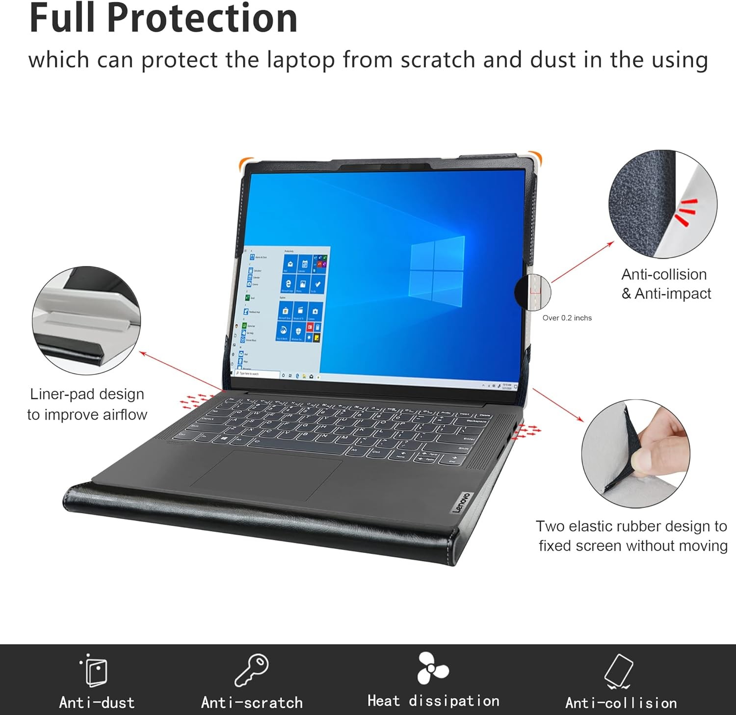 Protective Case for HP EliteBook 840 G10, EliteBook 845 G10, ZBook Firefly 14 G1