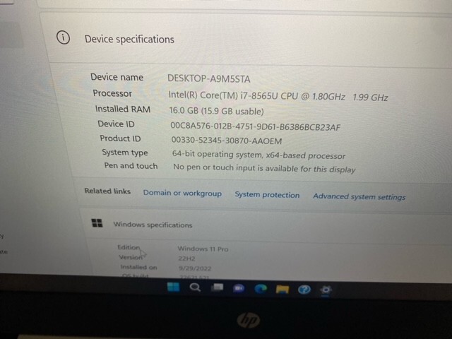 hp ProBook 430 g6 – 16 GBS – 237 SSD