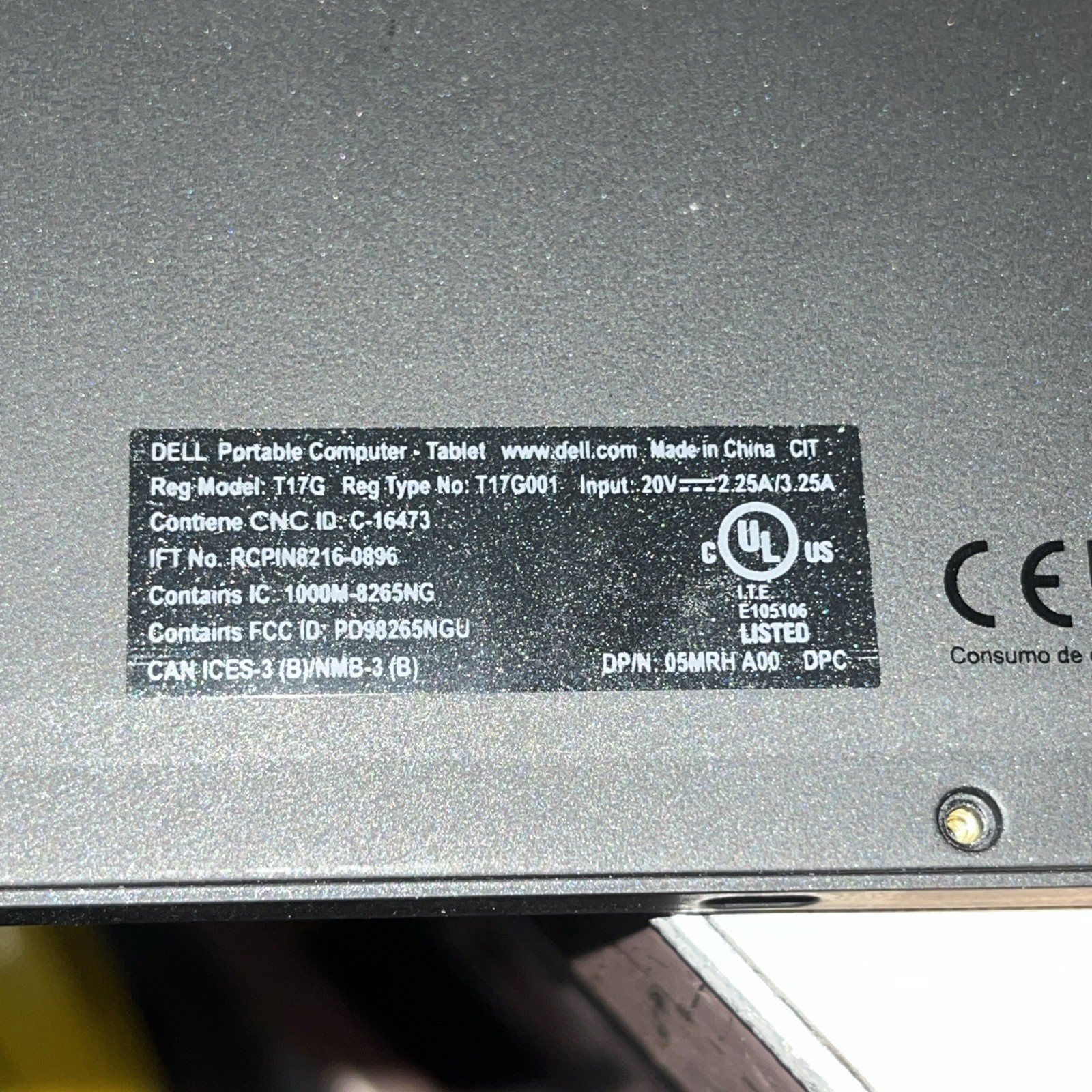 DELL LATITUDE 5285 INTEL CORE I5-7300U 2.60GHZ 8GB RAM NO HD