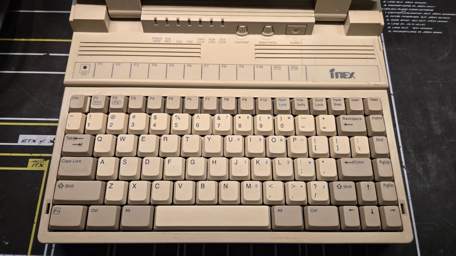 Vintage Inex 4100 (Cyrix Cx486SLC @ 25 MHz, 4 MB RAM, MS-DOS 6.22/Windows 3.1)