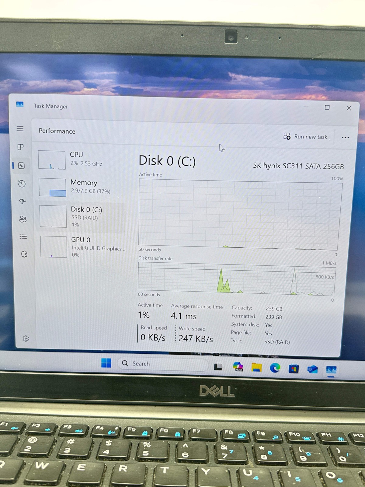 Dell Latitude 7490 14″ Core i5 8th Gen 8GB 256GB SSD Black For Parts
