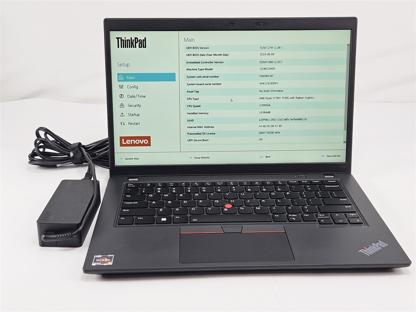 Lenovo ThinkPad L14 Gen 4 256GB SSD HDMI Wi-Fi 6E Ryzen 5 PRO 16GB