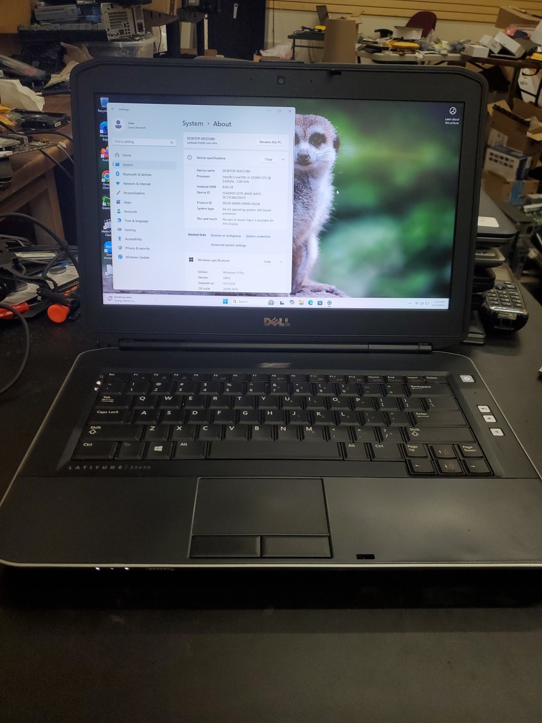 Dell Latitude E5430 14” (240gb SSD, Intel Core i5-3320M, 8GB RAM) W11P 110425-1