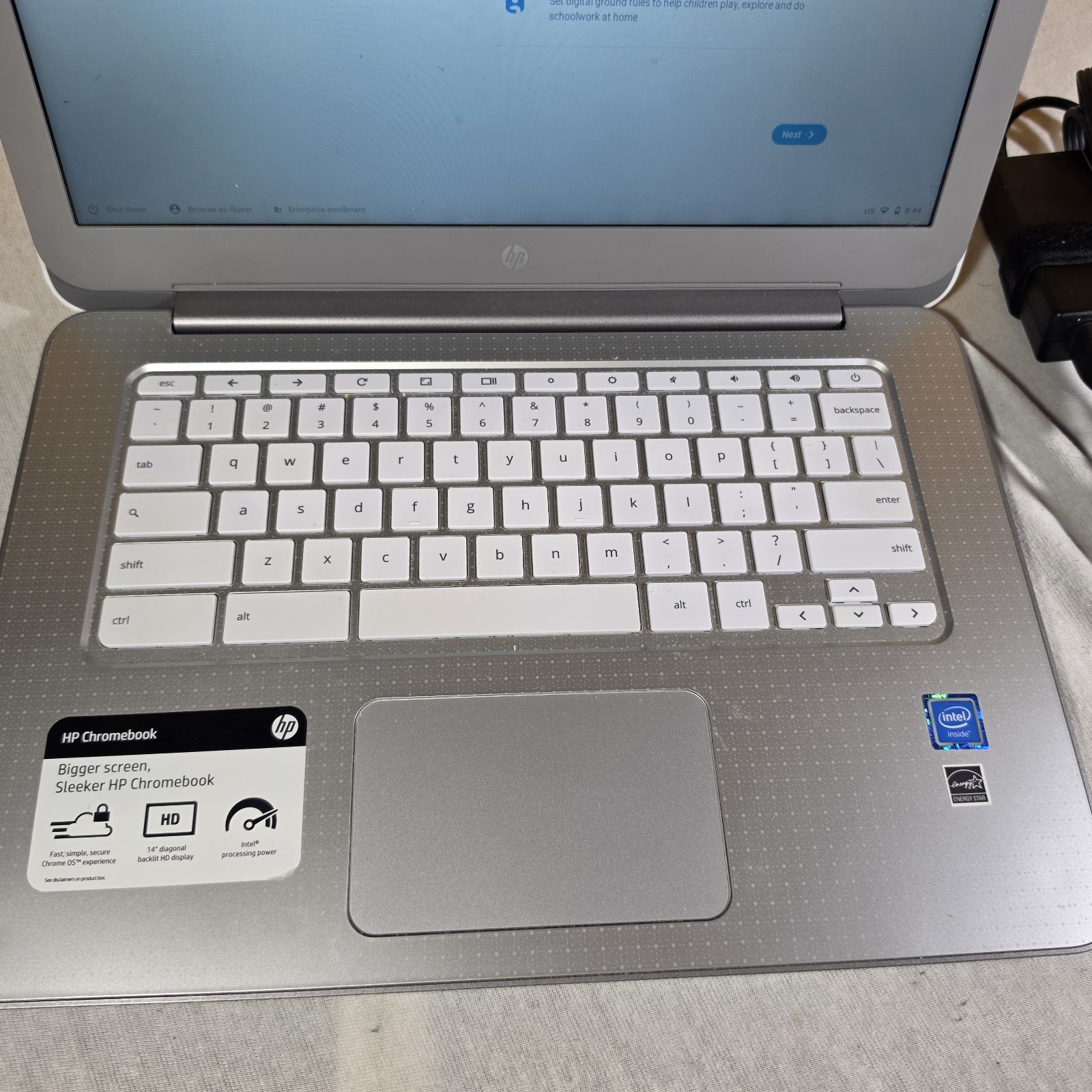 HP Chromebook TPN-Q167 – 14″ Used -tested & Works Great! IS 13252 Power Supply