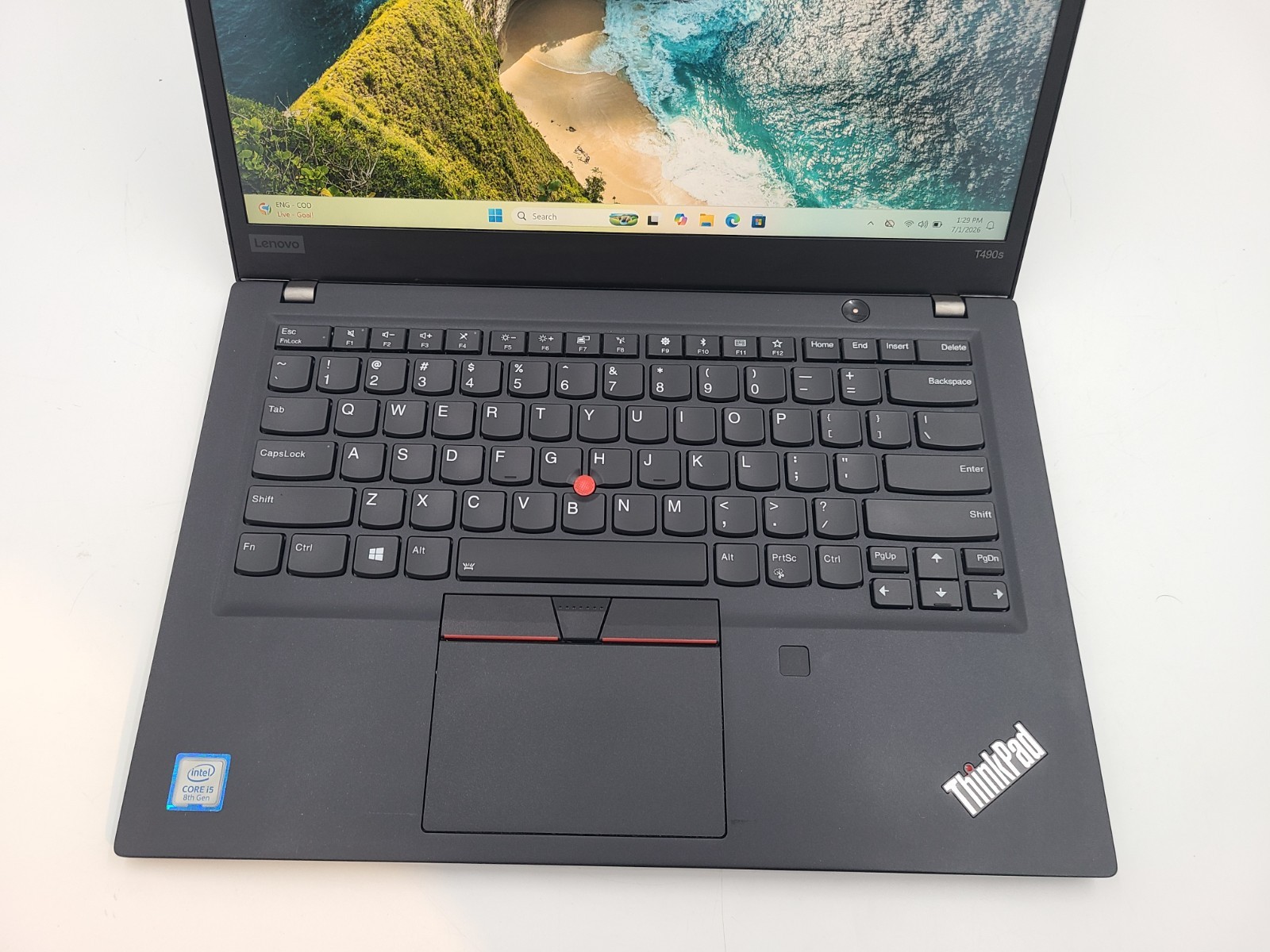 Lenovo ThinkPad T490s i5-8265U 1.60GHz 8GB Ram 256GB SSD Win 11 Pro