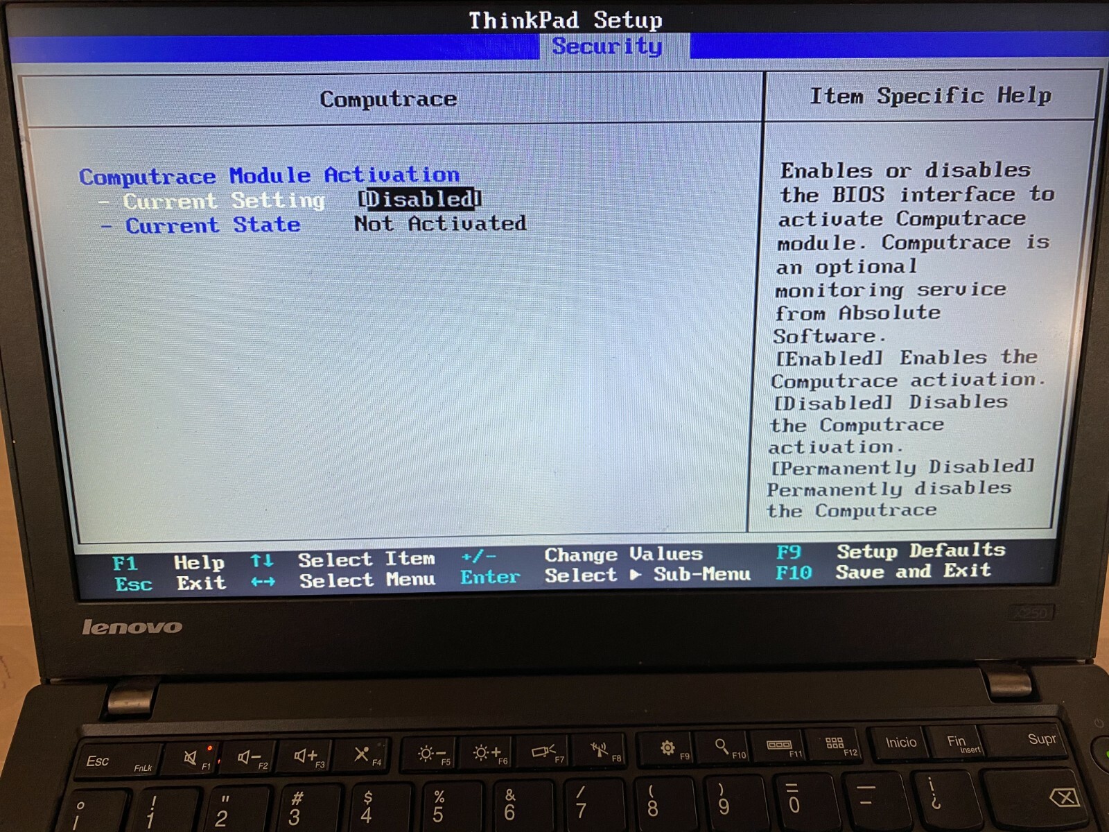 Lenovo ThinkPad X250 Intel i5-5300U 2.30Ghz 8GB RAM 500GB HDD Windows 10 PRO