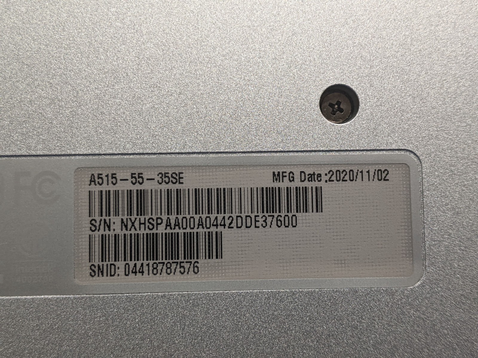 Acer Aspire A515-55-35SE 15.6″FHD i3-1005G1 1.2GHz 4GB 128GB SSD W11H 99t +PA