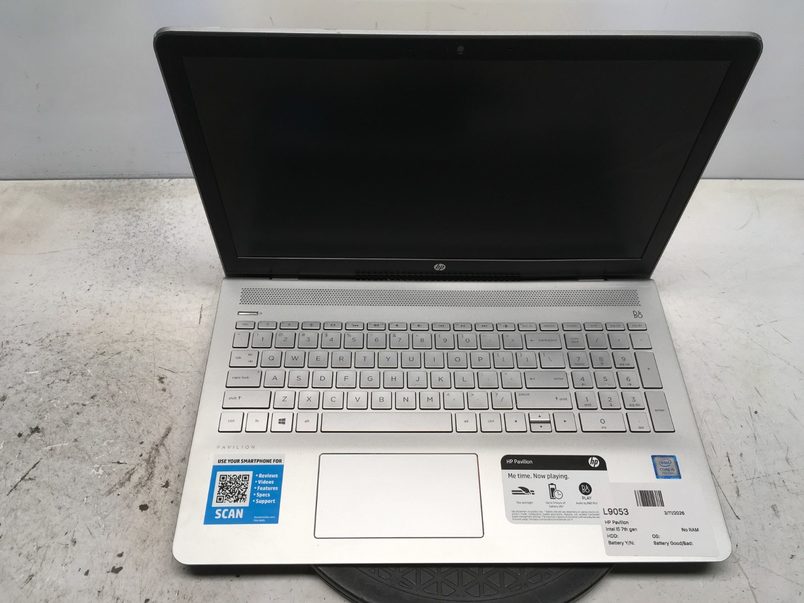 HP Pavilion Intel i5 7th Gen No RAM NO HDD