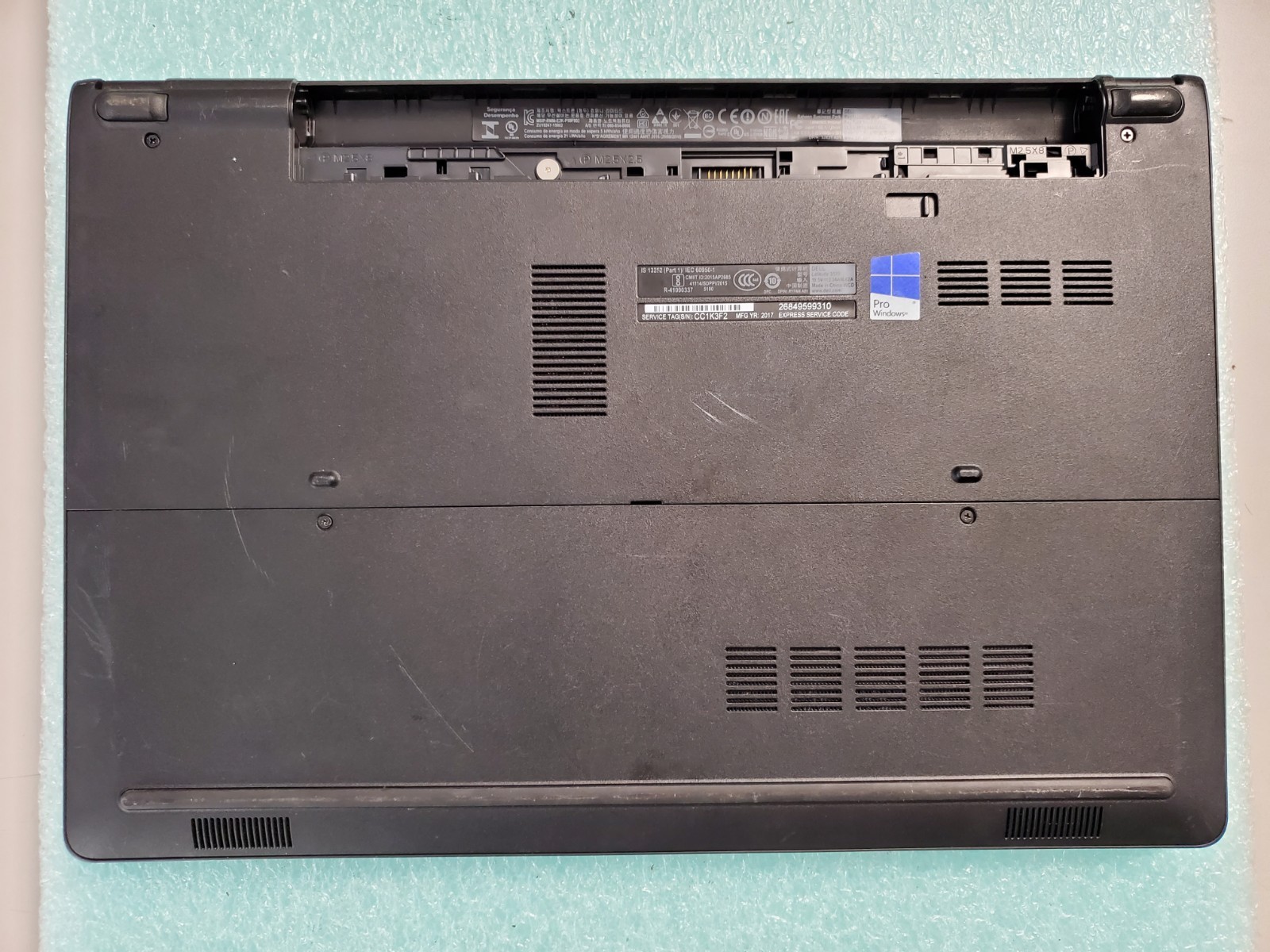 Dell Latitude 3570 i3-6100U@2.3GHz 4GB RAM No HD/OS *BIOS/No battery* | C763