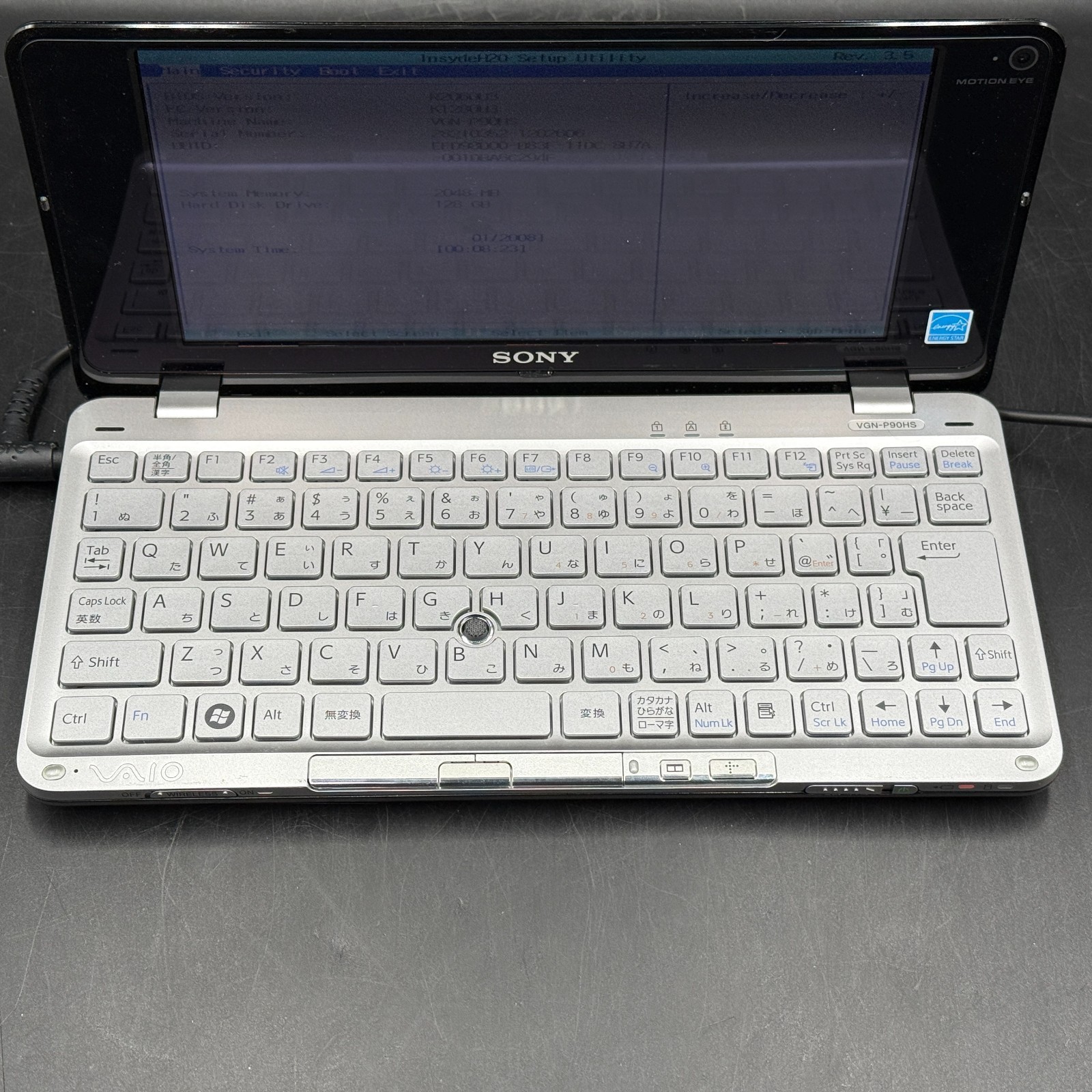 Sony VAIO VGN-P90HS RAM 2GB HDD 64GB Ultra Portable Laptop 8in Atom In Stock
