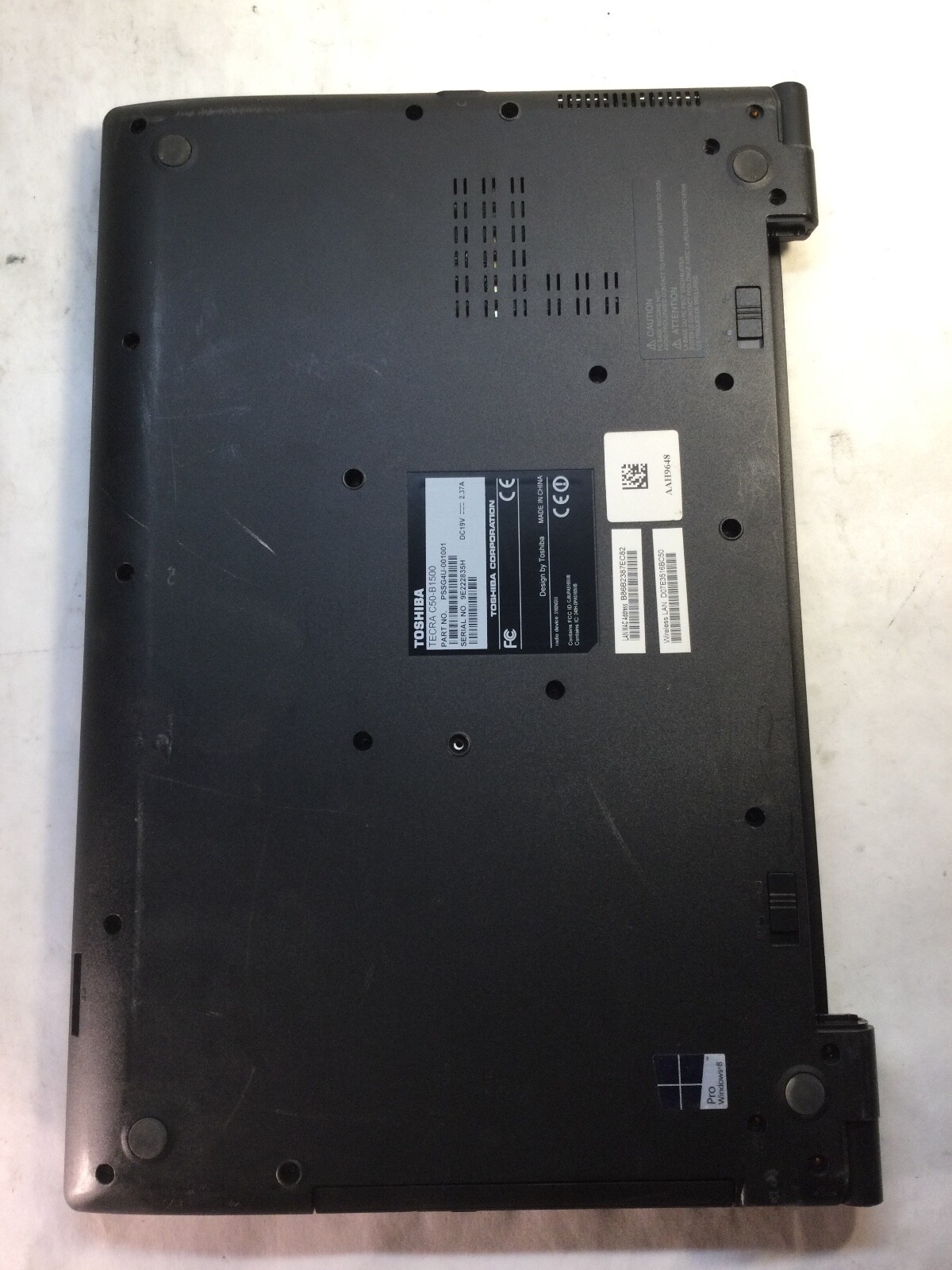 Toshiba Tecra C50-B1500 15″ Intel Core i3-4005U- MISSING KEY – MZ