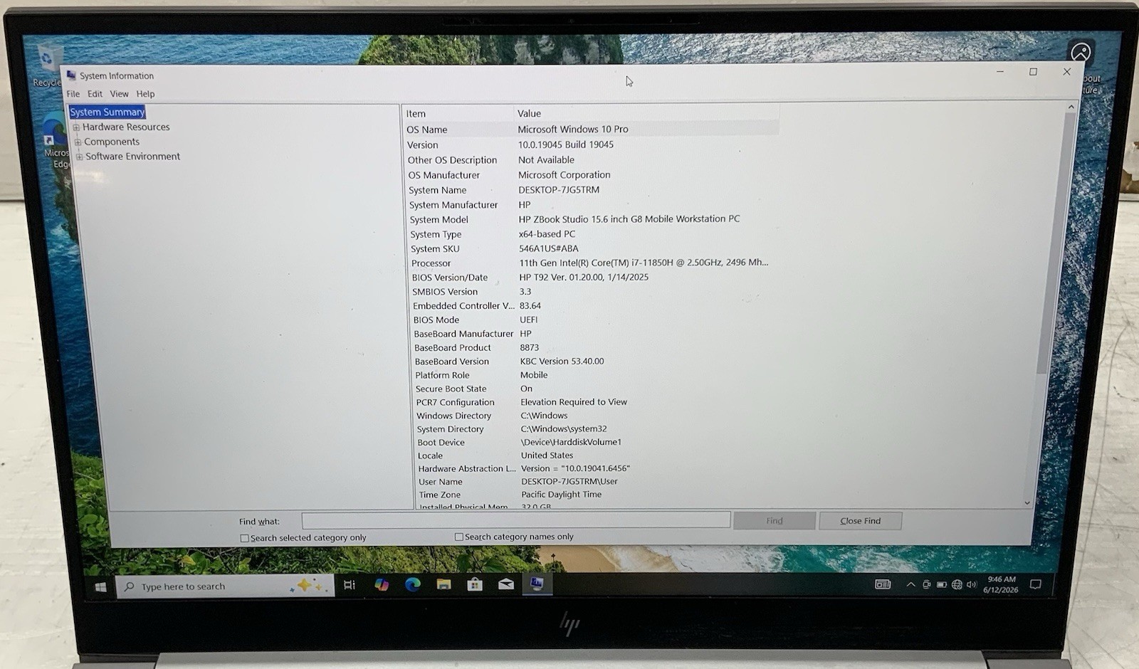 HP ZBook Studio 15 G8 FHD i7-11850H 2.50GHz – 32GB Ram, 512GB SSD, A2000, *READ*