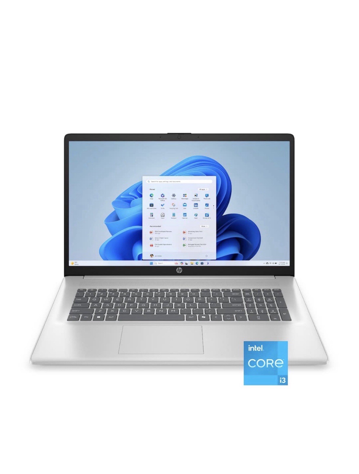 New HP 17.3 “ HD+ Laptop – Intel Core i3 N305 – 8 GB Memory – 256 SSD – Silver