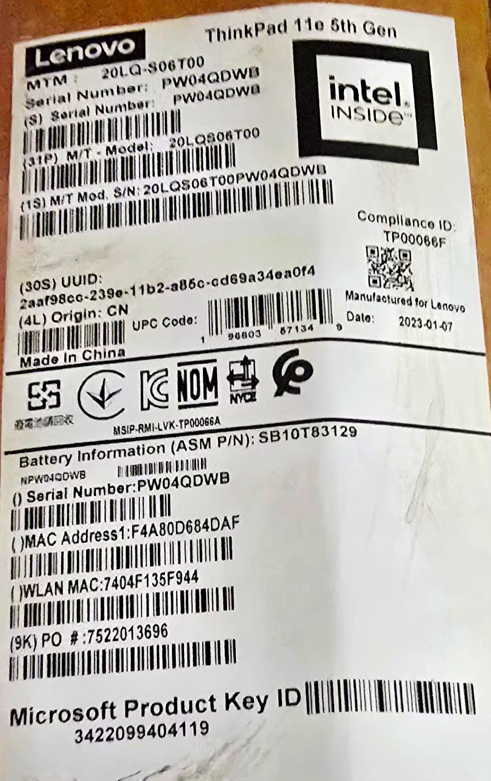 Lenovo ThinkPad T16 5th Gen 16 in Intel Windows Notebook Laptop