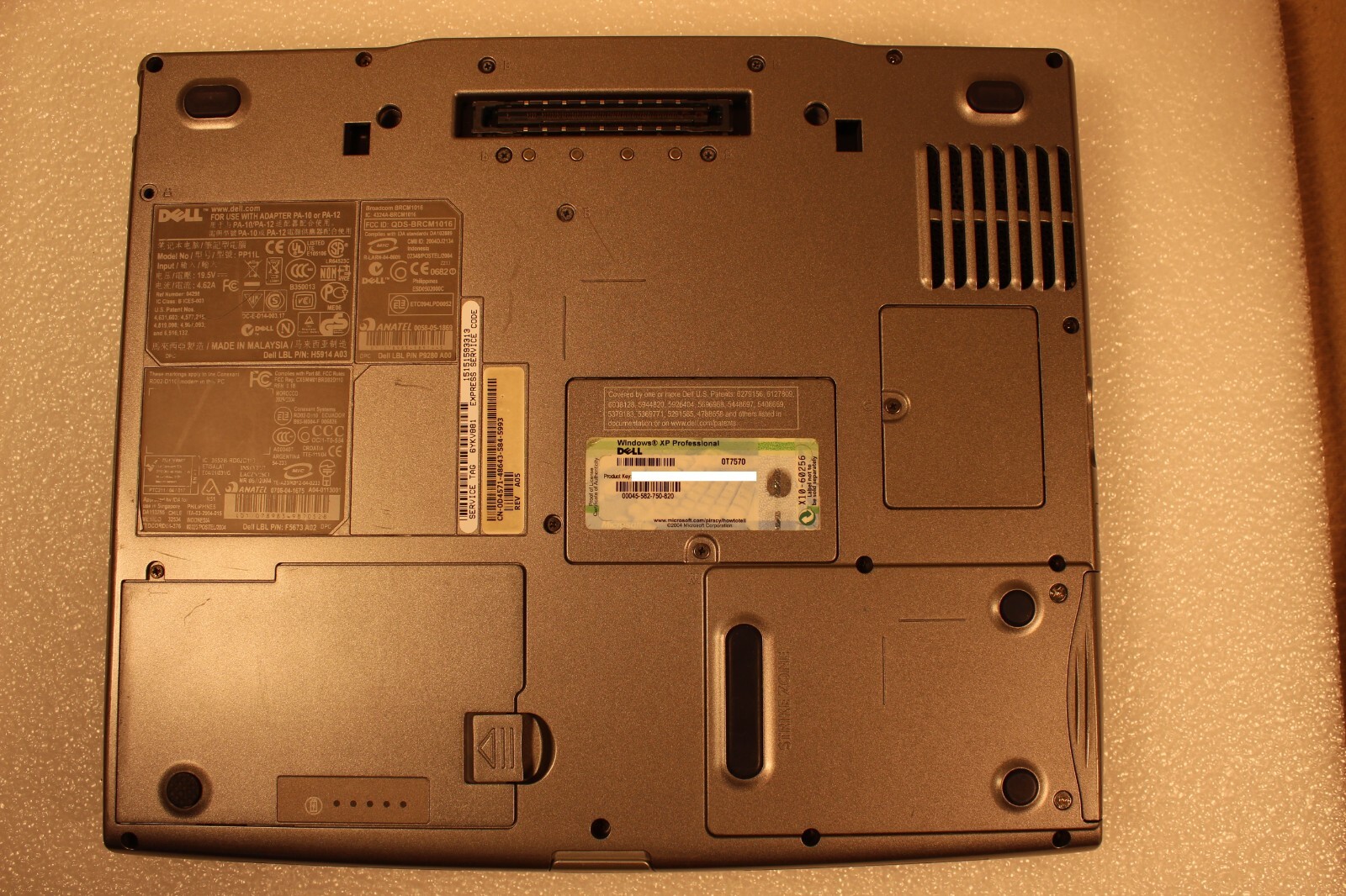 Dell D610 (1.60GHz/1.0GB/60GB/CDRW-DVD) XGA Win XP PRO – SERIAL & PARALLEL Ports